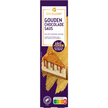 Gouden chocolade saus