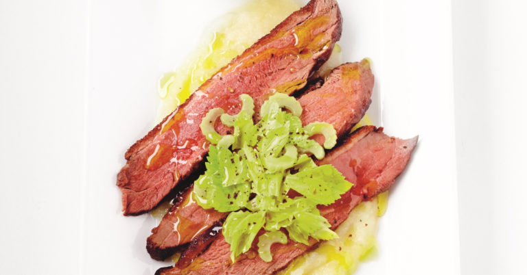 Recept: eendenborstfilet met selderij