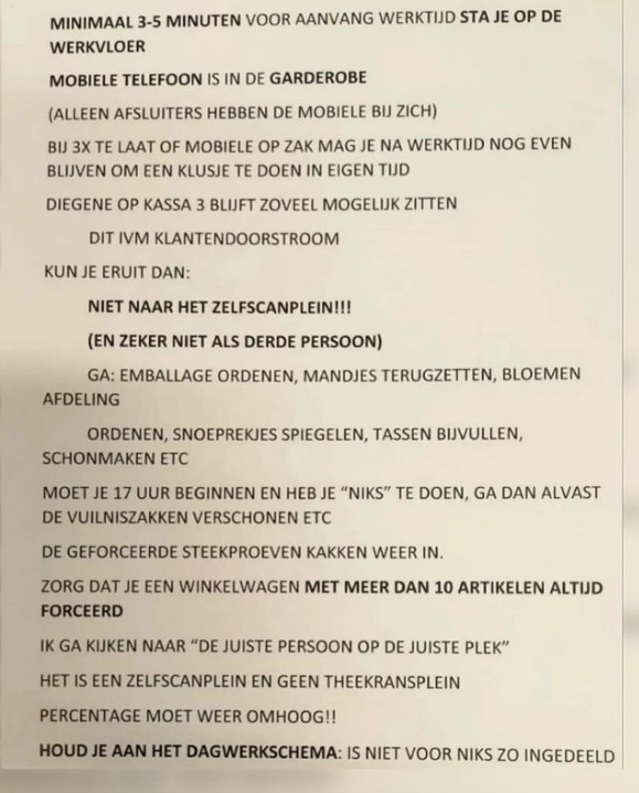 Albert Heijn regels