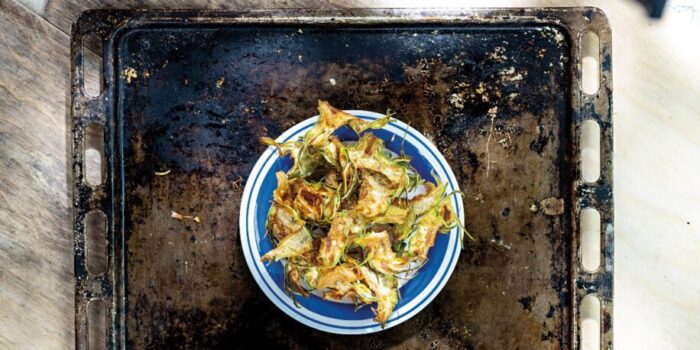 Artisjokchips op ovenplaat