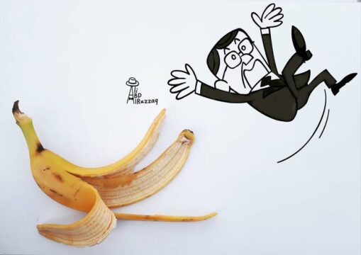 Bananenschil aap