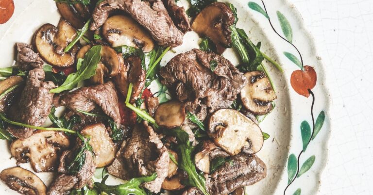Heerlijk Italiaans: beef reepjes met rucola