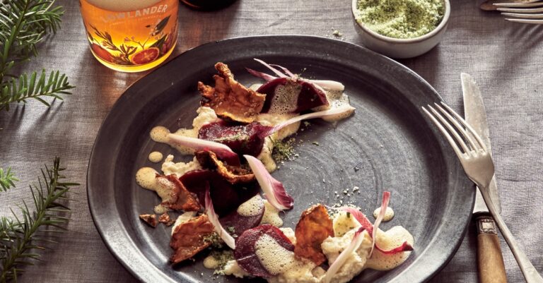 Recept: Geroosterde biet met aardpeer en beurre-boom
