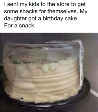 Birthday cake snack