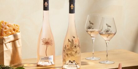 CHATEAU SAINTE MARGUERITE rosé flessen met glas