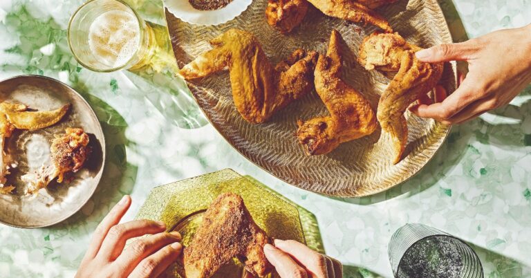Recept voor geweldige gefrituurde kippenvleugels