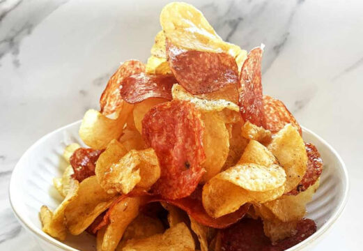 Chips-salamitoren Pinterest