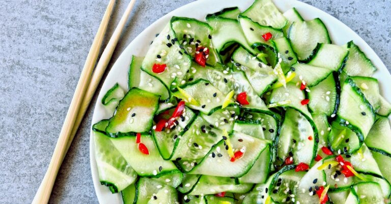 Deze TikTok komkommersalade is ook hier een instant hit