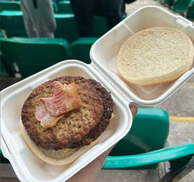 Dubbele bacon cheeseburger Hibernian FC