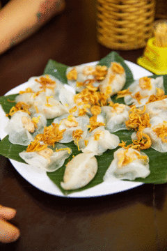 White rose dumplings in Hoi An