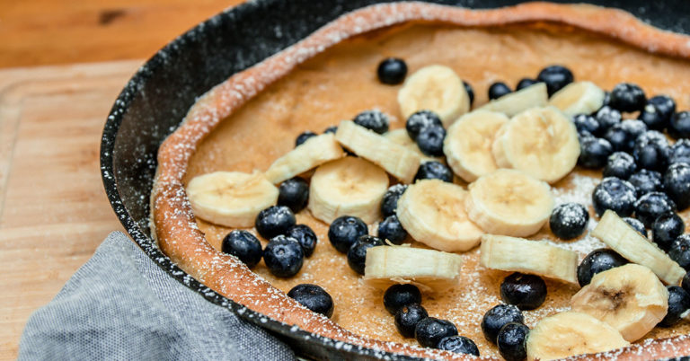 Recept: Dutch Baby, een superfluffy pannenkoek uit de oven