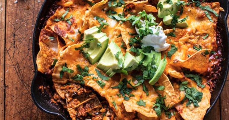 Recept voor een waanzinnig lekkere Mexicaanse kip-nacho-ovenschotel