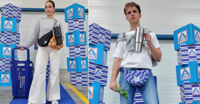 Fanwear Aldi man en vrouw