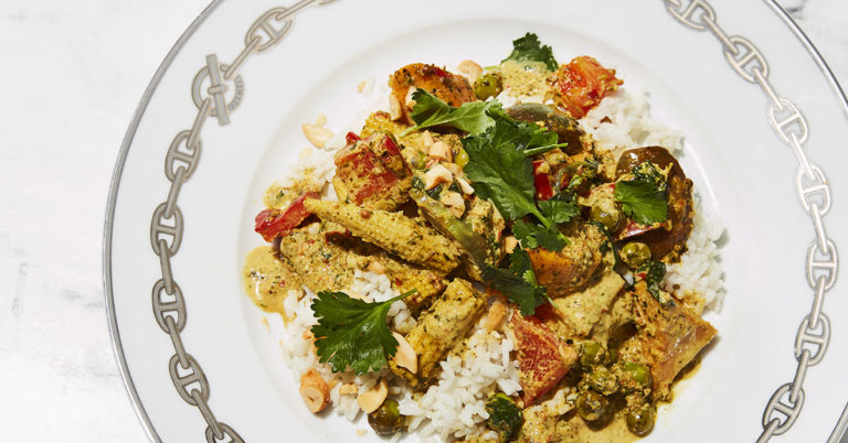 Freds gevaarlijk vega fitkech curry
