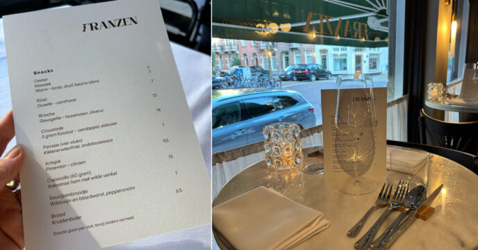 Franzen Amsterdam snackkaart