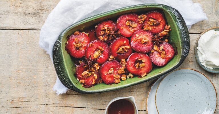Recept: gebakken pruimen met mascarpone