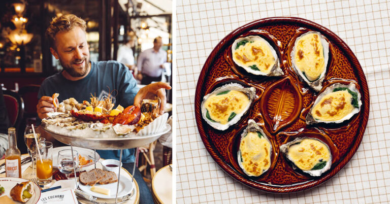 Gegratineerde oesters met champagnesabayon van Joris Bijdendijk