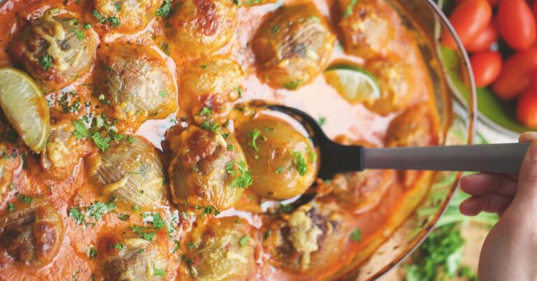 Recept: gevulde uien met gehakt