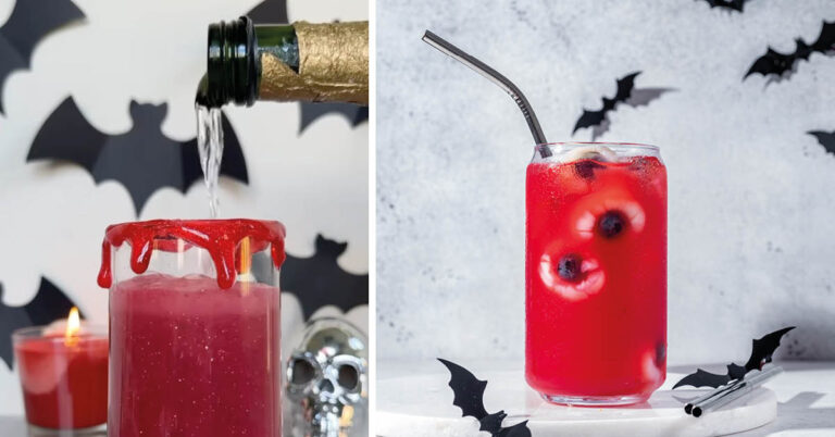 Happy Halloween met deze spooky en sparkly Vampire Mimosa
