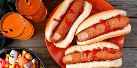Halloween hotdogs