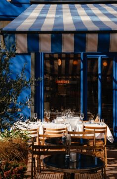 Het terras van Leonardo’s Ravioli Bar in Amsterdam