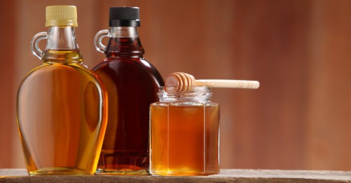 Honing agavesiroop maple syrup