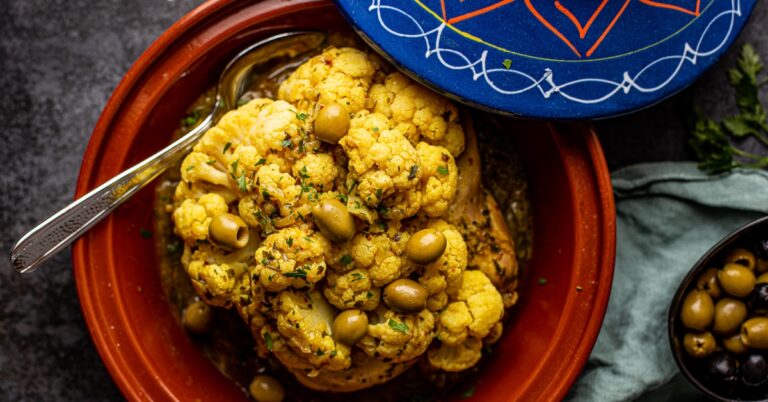 Recept: Kip tajine met bloemkool