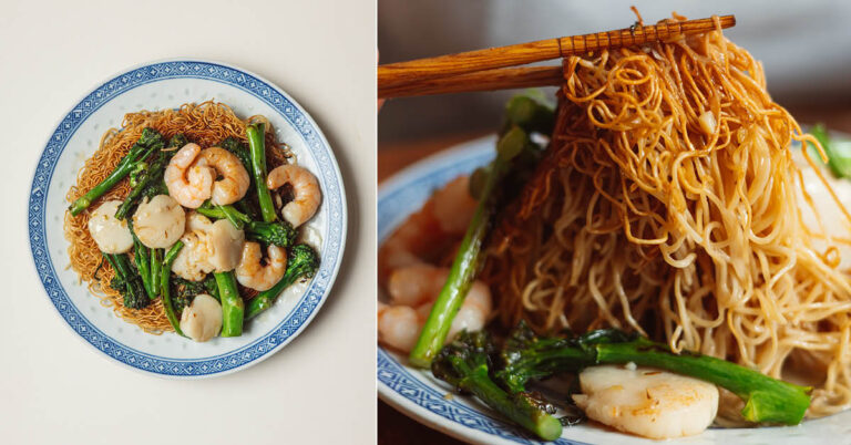 Recept: Knapperige noedels met seafood (pas op: verslavend)