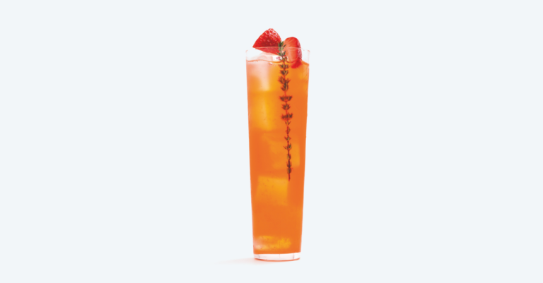 Recept: Lentebries met aardbeien en tijm