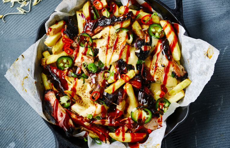 Loaded fries met pulled pork