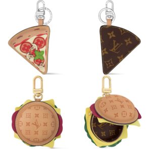 Louis Vuitton tas hangers pizza hamburger