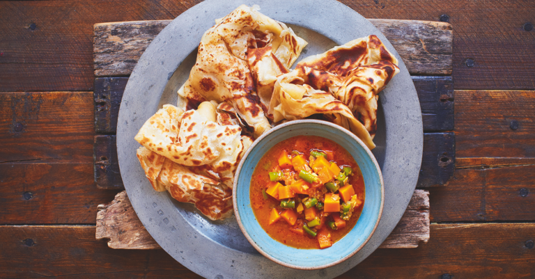 Roti canai: Maleisisch platbrood