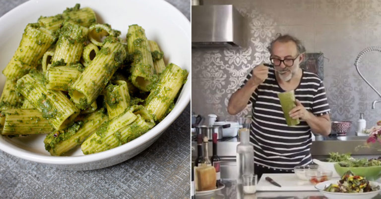 Het simpele én verrassende recept voor pasta pesto van de beroemde chef Massimo Bottura***