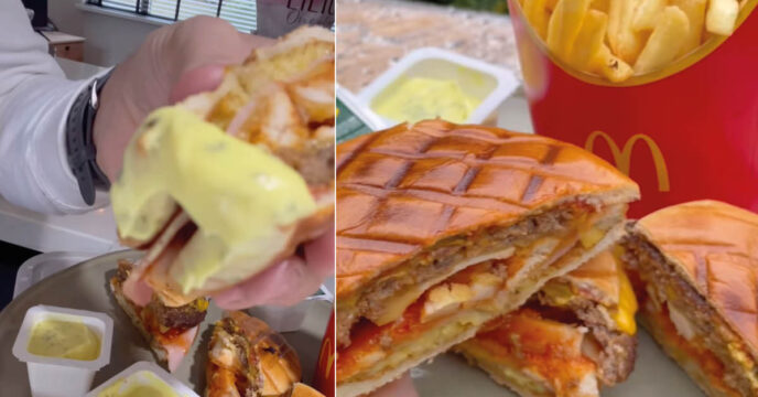 McDonald's tosti met saus