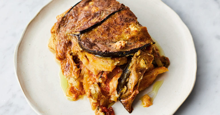 Vega moussaka van Jamie Oliver