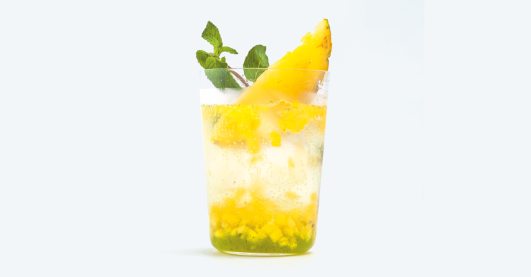 Recept: Munt-ananasspritzer