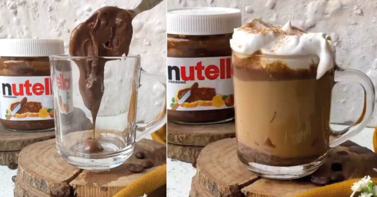 Warme chocolademelk move over: Nutella Latte is hier
