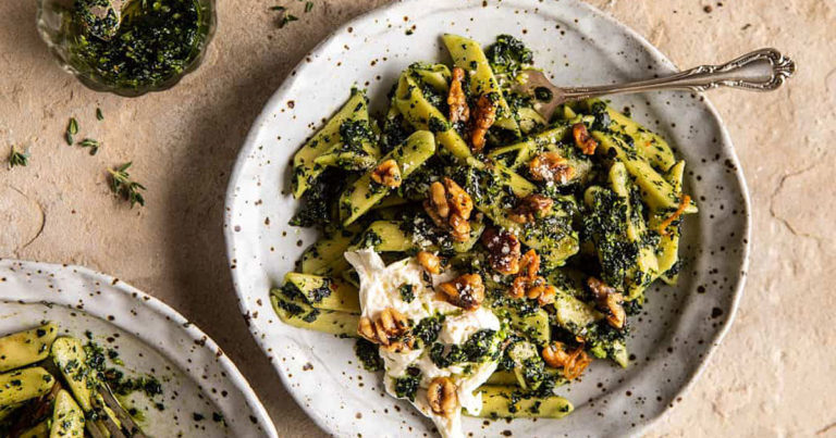 Recept: verrukkelijke pasta met cavolo nero en burrata