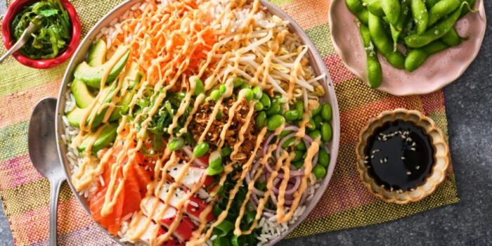 Pokebowl Korean BBQ mayonaise