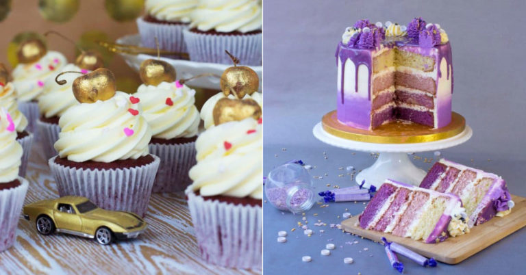 Bak deze (verboden!) Purple Rain Taart van Prince