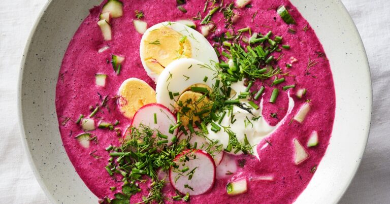Recept voor een verrukkelijke roze soep