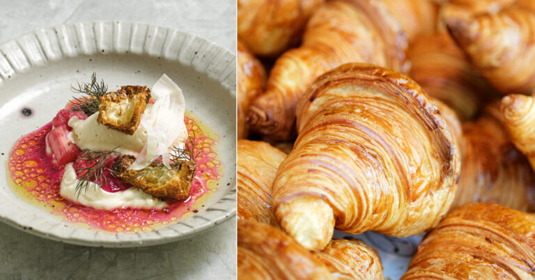 Recept: rabarber met krokant gebakken croissant