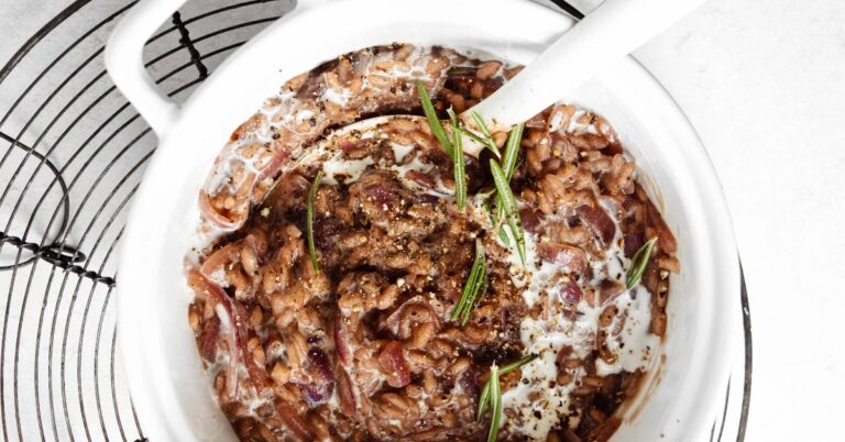 Recept: Risotto met rode wijn en ui