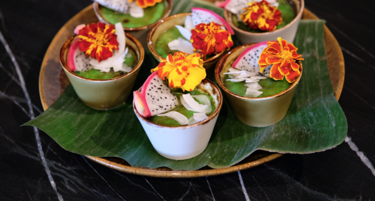 Pandan crème brûlée