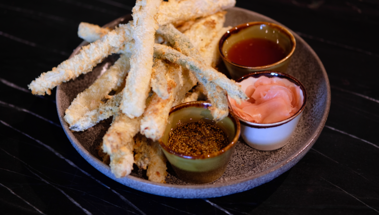 Tempura van asperges