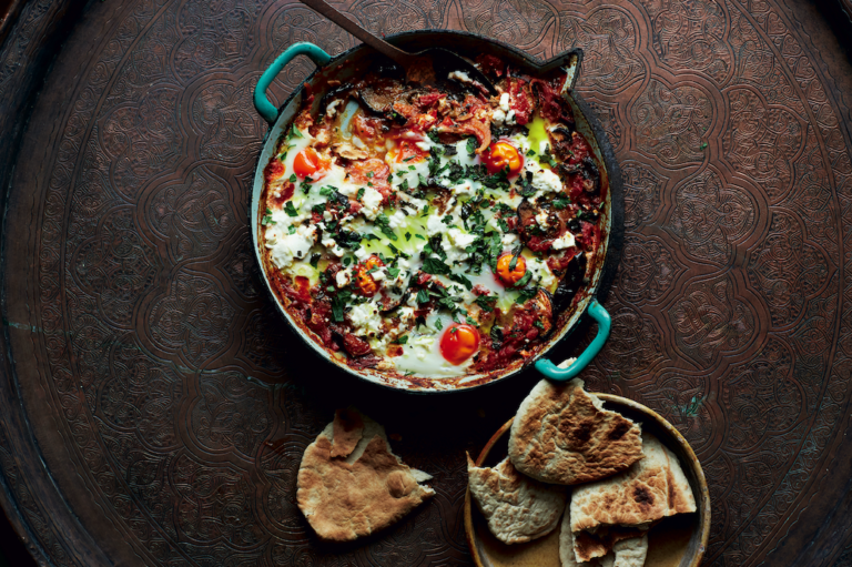 Oh yes: aubergineshakshuka