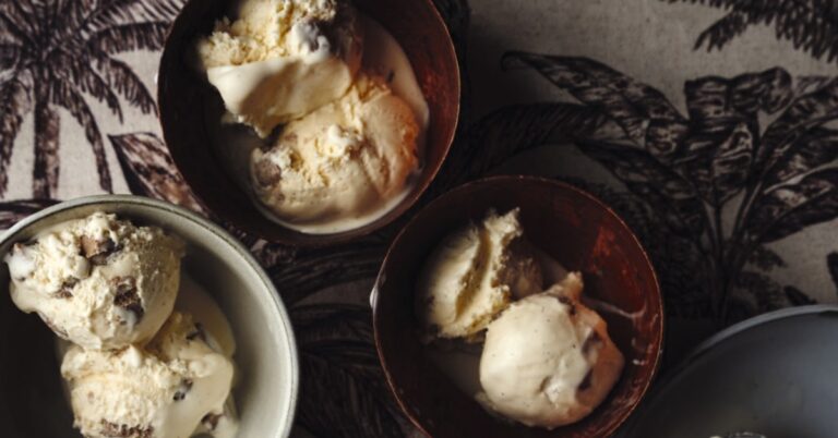 Recept voor spekkoek-cookiedoughijs
