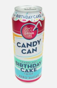 Candy can birthday cake