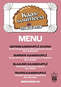 Het Kaassouffleest menu