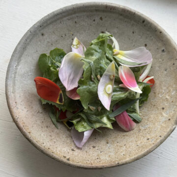 Salade van tulpblaadjes van Hanna Musante